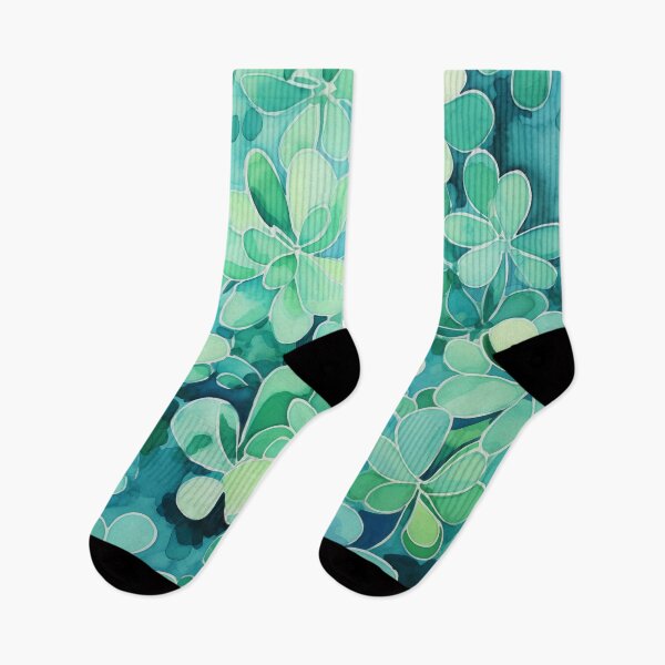 Item preview, Leafy Jade Patterns: Expressive Watercolor Abstract - Ideal for Plant Lovers designed and sold by aricutcia.