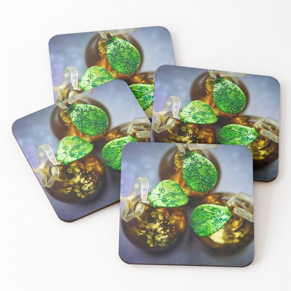 Item preview, Xmas antiqued pear baubles  designed and sold by LynnEnglandPhotography.