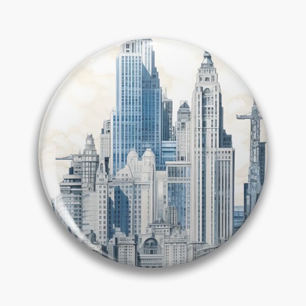 Item preview, Blueprint Style Design of a City designed and sold by dcrc.