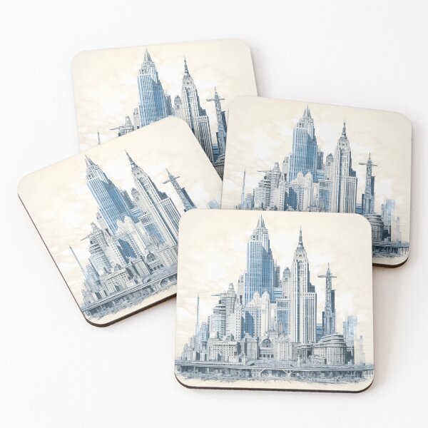 Item preview, Blueprint Style Design of a City designed and sold by dcrc.