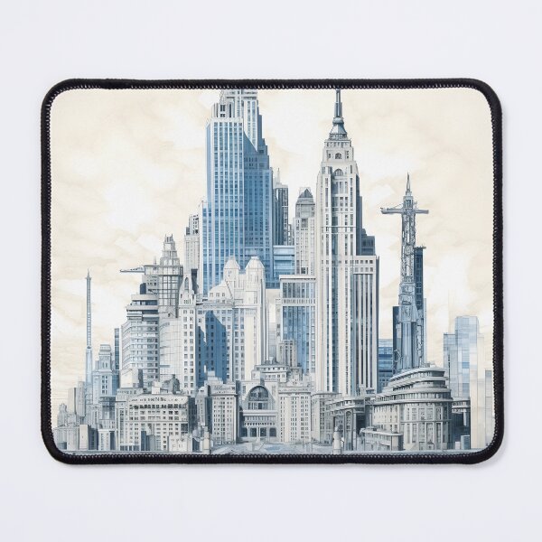 Item preview, Blueprint Style Design of a City designed and sold by dcrc.
