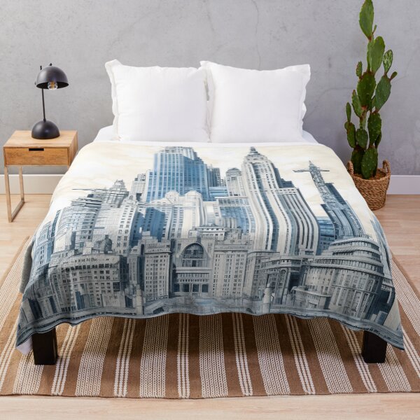 Item preview, Blueprint Style Design of a City designed and sold by dcrc.