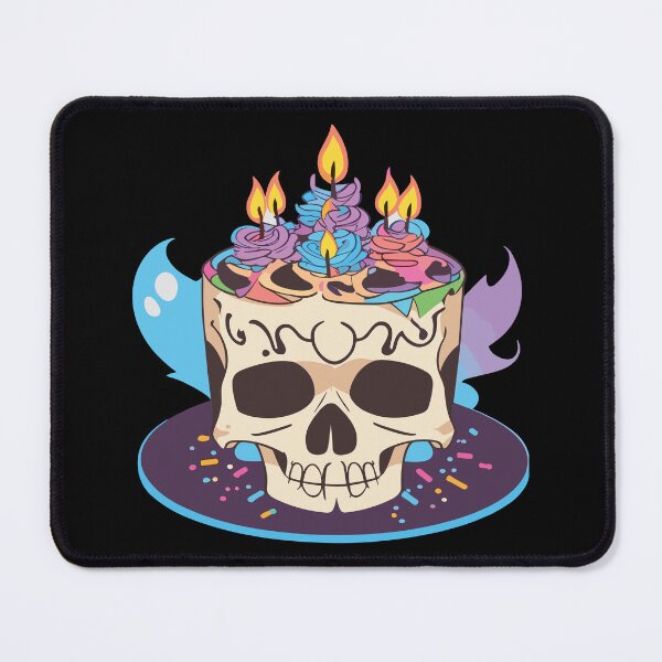 Item preview, Skull cake for deathday party designed and sold by twisted-dot.