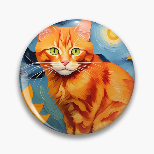 Item preview, Ginger Cat under Starry Night designed and sold by BarbieBoutique.