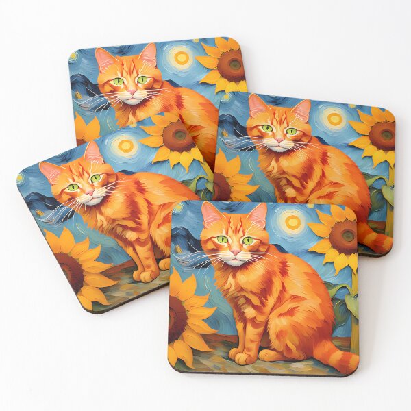 Item preview, Ginger Cat under Starry Night designed and sold by BarbieBoutique.