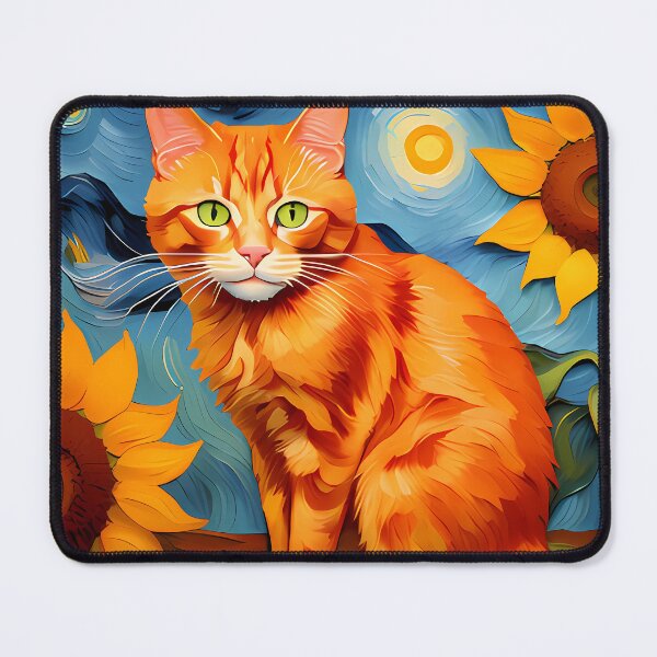 Item preview, Ginger Cat under Starry Night designed and sold by BarbieBoutique.