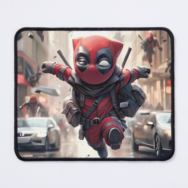 Item preview, deadpool kid version, cute deadpool midjourney special design designed and sold by MiidjourneyART.