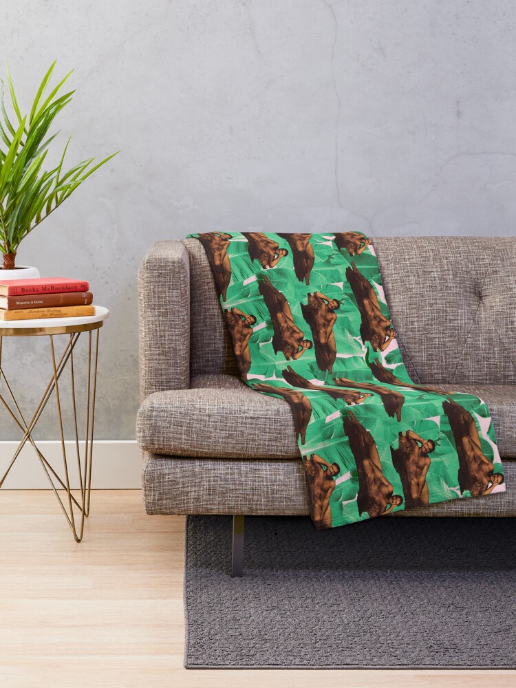 "Bearskin Burt" Throw Blanket by ShepherdSage Redbubble