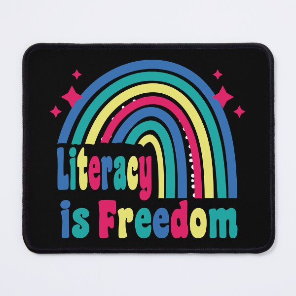Item preview, Literacy is Freedom International Literacy Day Colorful Design designed and sold by Stick-Artistry.