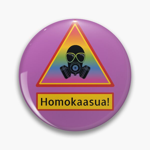 Item preview, Homokaasu varoitusmerkki lisäkilvellä designed and sold by gayishdesign.