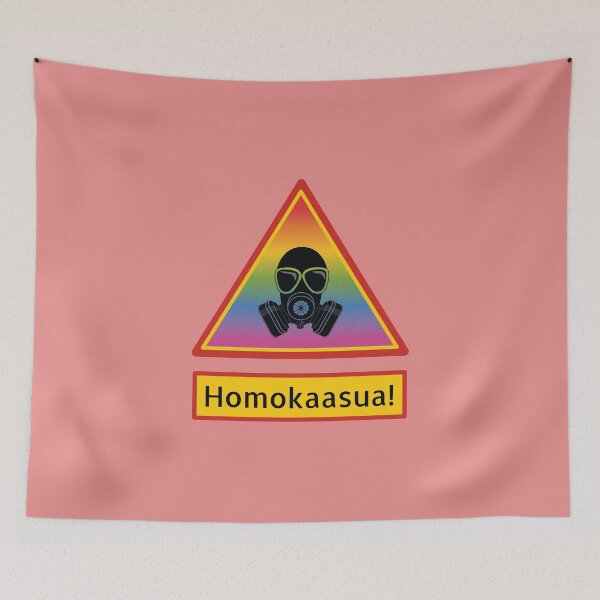 Item preview, Homokaasu varoitusmerkki lisäkilvellä designed and sold by gayishdesign.