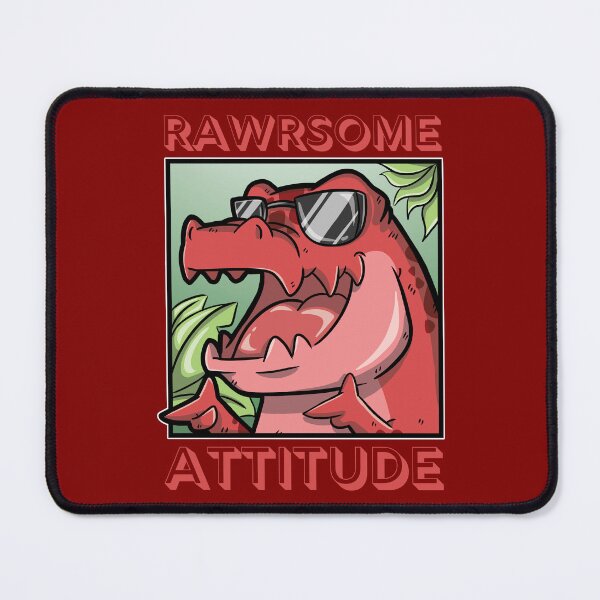Item preview, Rawrsome Attitude With Cool Tyrannosaurus Rex designed and sold by The magic  Yellow bus.