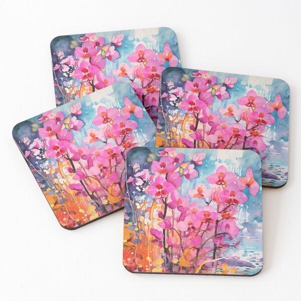 Item preview, Abstract Orchid Beauty: Watercolor Art for Flower Lovers designed and sold by aricutcia.