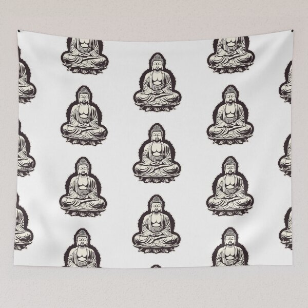 Item preview,  Buddha statue Black White , buddha Modern art 3D pink statue designed and sold by MartynGrey.