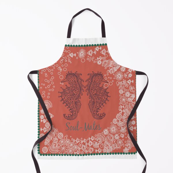 Item preview, Sea horses in red background designed and sold by mndesignworx.