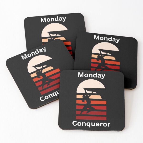 Item preview, Monday Conqueror 9 to 5 corporate work life - Funny weekend design designed and sold by wholigans.