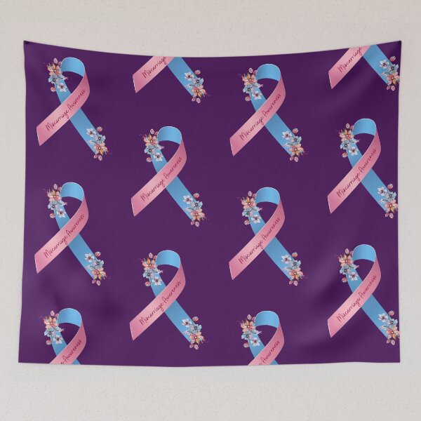 Item preview, Miscarriage Awareness Floral Ribbon designed and sold by A-M-Watson.
