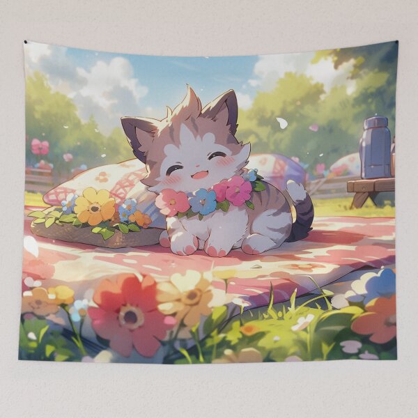 Item preview, Cat Picnic 1  designed and sold by Dawn van Doorn.