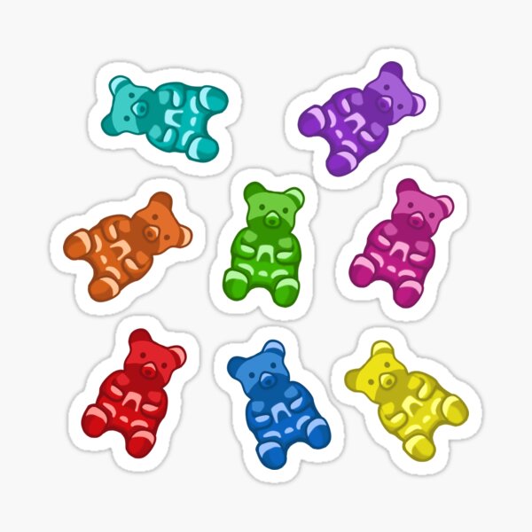 Item preview, Rainbow Gummy Bear Pack designed and sold by Araleiya.