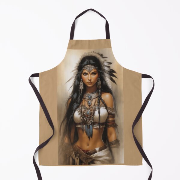 Item preview, Native American Indian Woman designed and sold by ArtCraftLab.