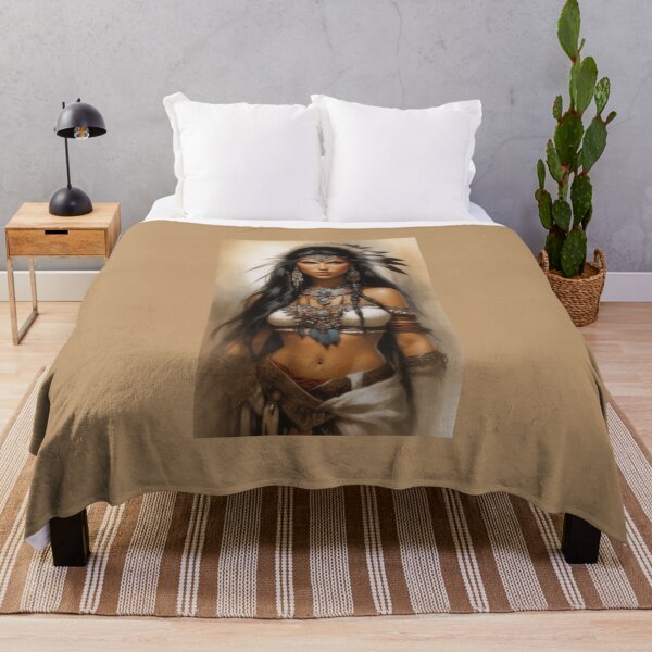 Item preview, Native American Indian Woman designed and sold by ArtCraftLab.
