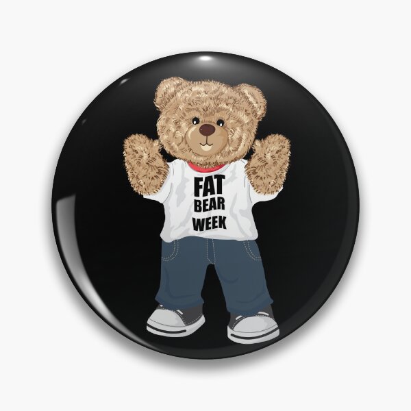 Item preview, Fat bear week with teddy bear typography design designed and sold by MusixT-Shirt.