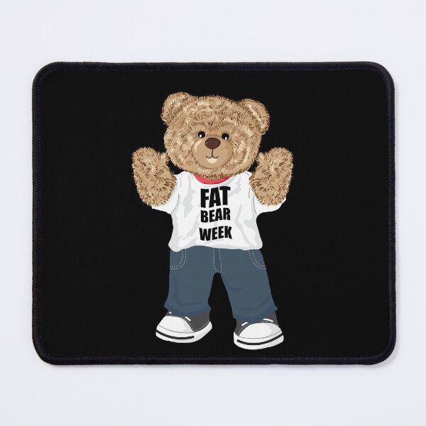 Item preview, Fat bear week with teddy bear typography design designed and sold by MusixT-Shirt.