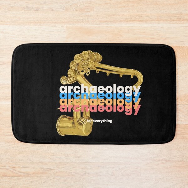 Item preview, Archeology for everything - Illustration of Prehispanic Bird Artifact in Gold - Retro Art designed and sold by Carola-art.