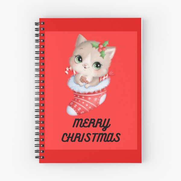 Artikelvorschau, Weihnachts-T-Shirt mit Kätzchen im Strumpf entworfen und verkauft von Tinytrends.