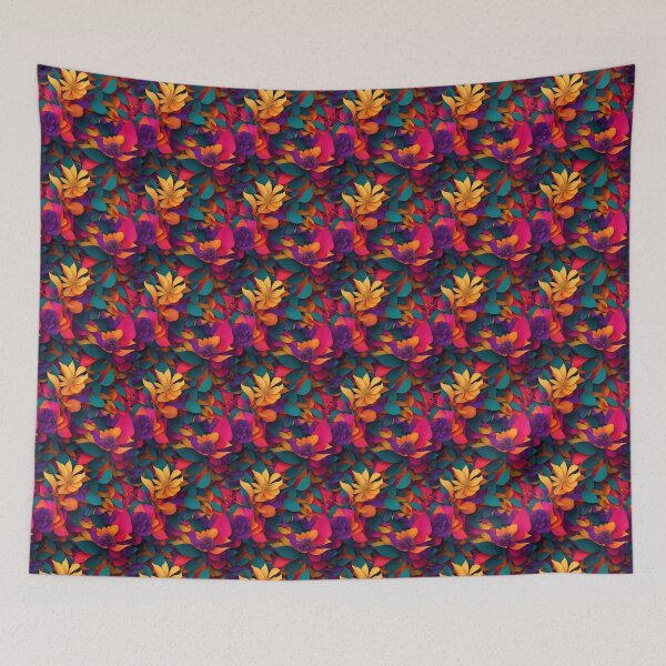 Item preview, flower colorful seamless pattern designed and sold by DdemocrazydizZ.