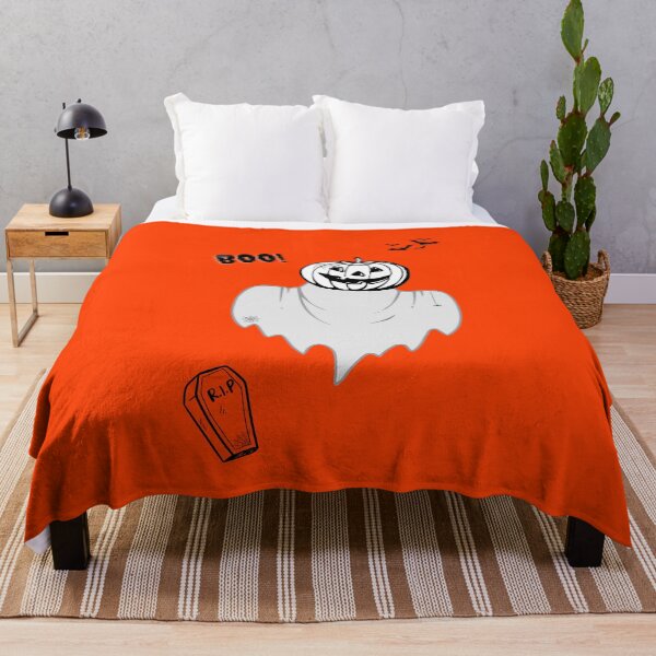 Item preview, Bats and Black Pumpkin Scene Halloween Boo! Cast T-Shirt_Black&white style designed and sold by DeJuin.