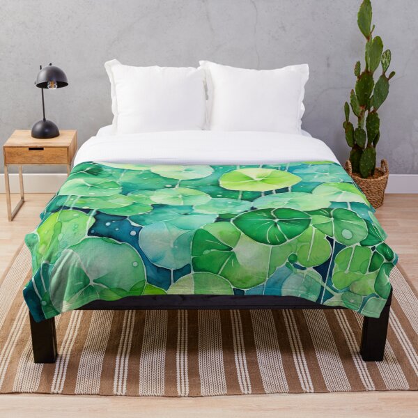 Item preview, Chinese Money Plant Reverie: Abstract Watercolor Art for Green Enthusiasts designed and sold by aricutcia.