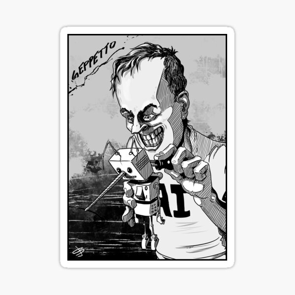 AI Pinocchio Sticker