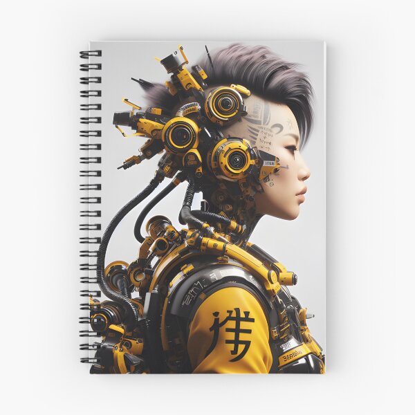 Artikelvorschau, Schwarz-gelber Cyberpunk entworfen und verkauft von humanwurm.