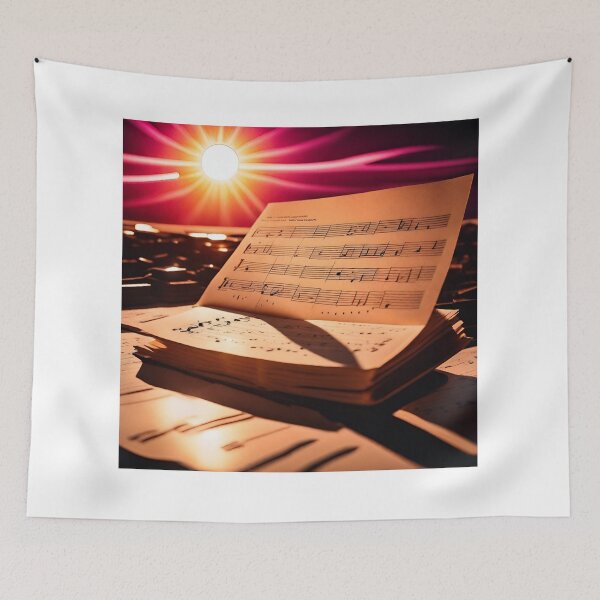 Item preview, Notes flowing around the sun. designed and sold by mariolasworld.
