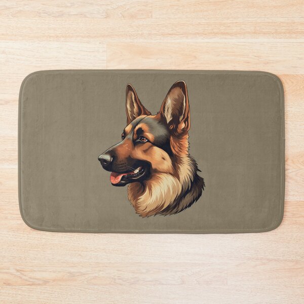 Artikelvorschau, Deutscher Schäferhund, Kopf, Porträt, Illustration entworfen und verkauft von solrevolver.