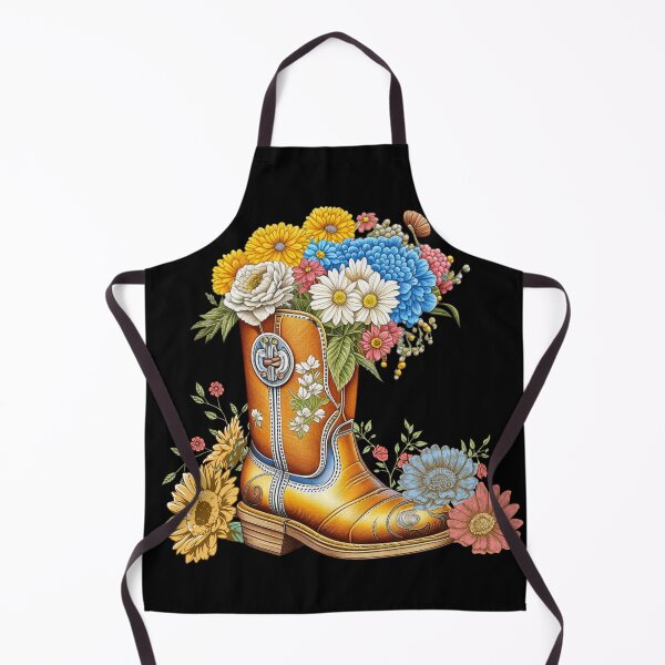 Item preview, Cowboy Boot with Flowers designed and sold by Kechenoro.