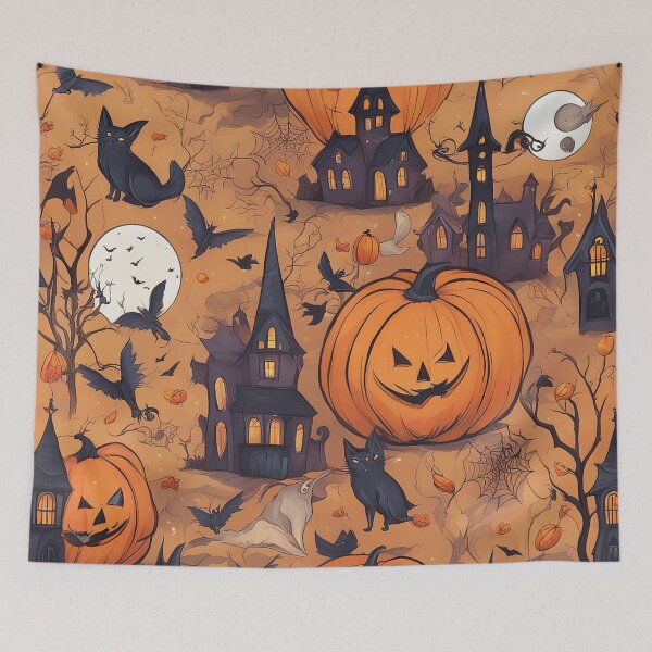 Item preview, Spooky Halloween Infinite Pattern - Eerie and Enchanting designed and sold by The-Library.
