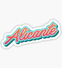 Alicante es Typography Sticker