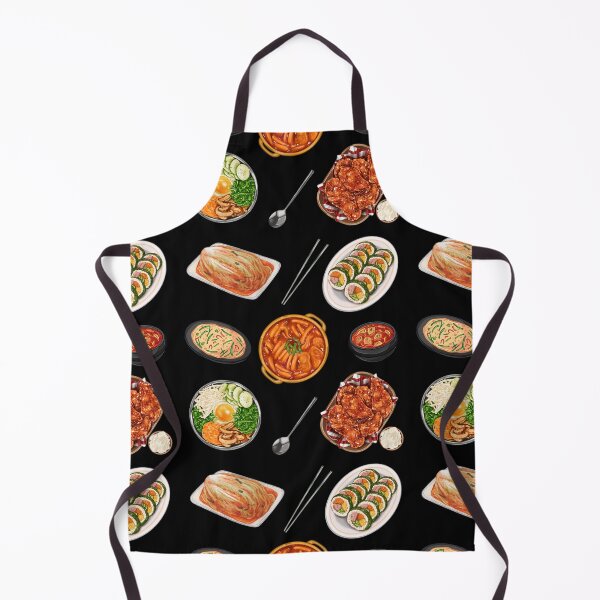 Item preview, Korean Food Set - K Food - Kimchi, Bibimbap, Tteokbokki, Korean Fried Chicken designed and sold by patternjp.