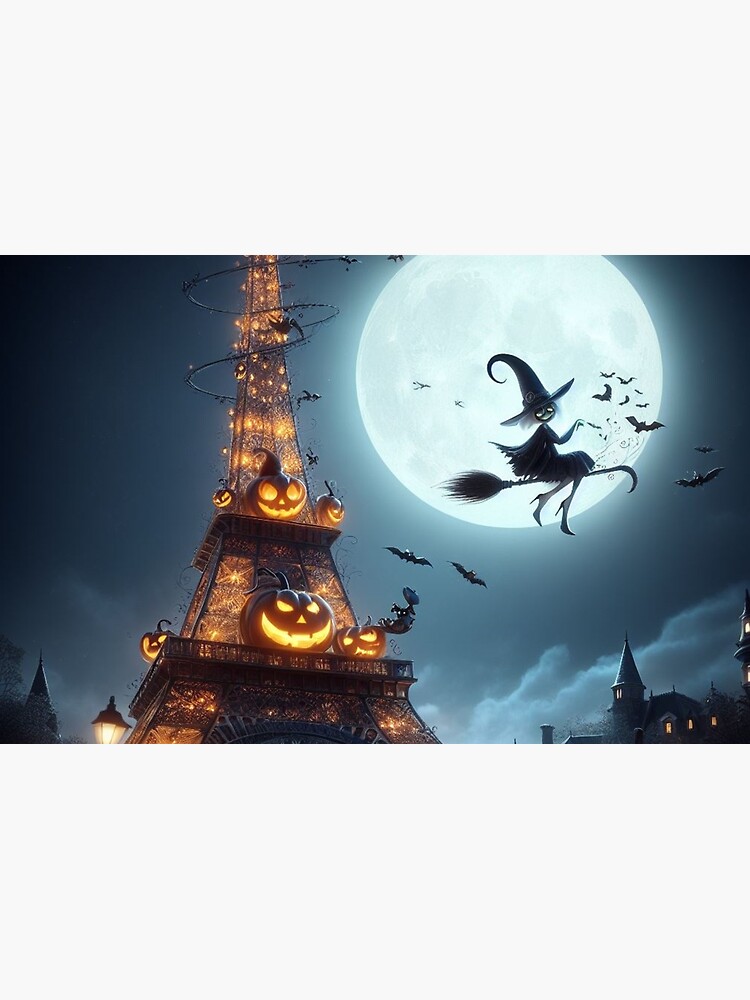 Disover Halloween : Screaming Eiffel pt5 Zipper Pouch