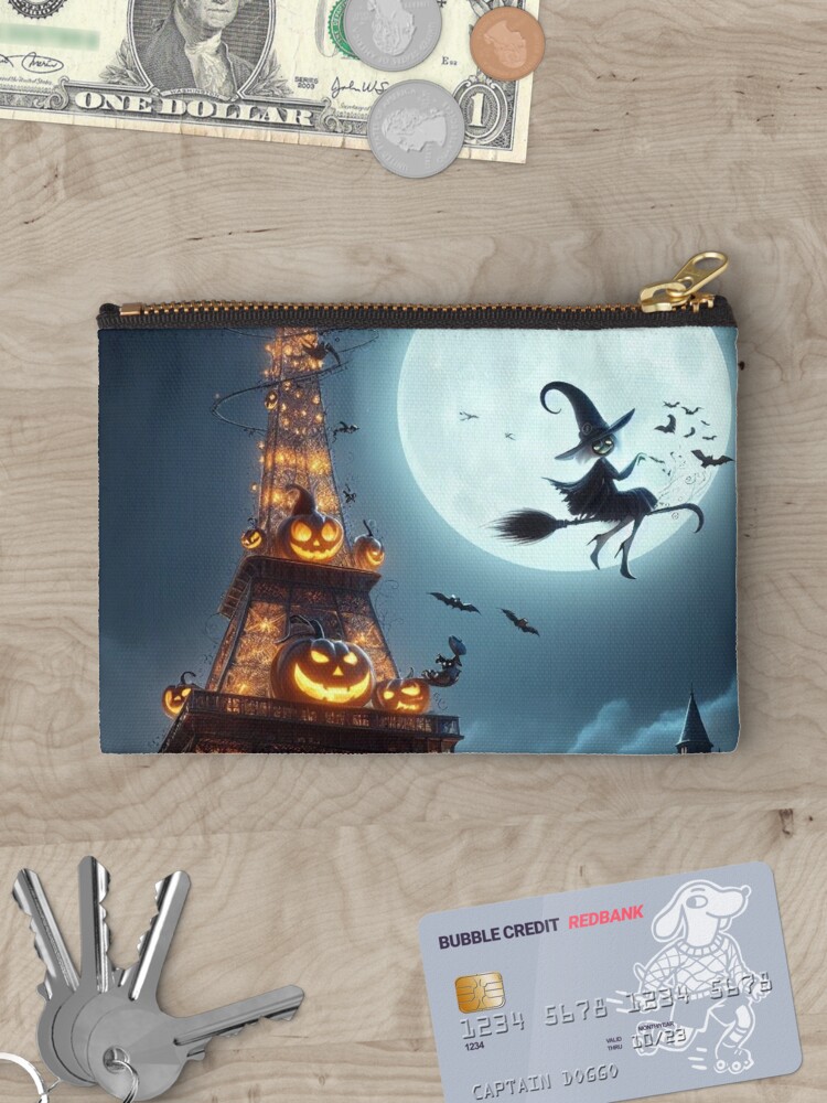 Discover Halloween : Screaming Eiffel pt5 Zipper Pouch