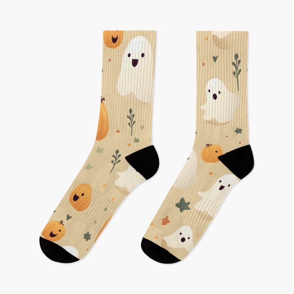 Item preview, Halloween ghost seamless 3 designed and sold by Witchanun Komutthong.