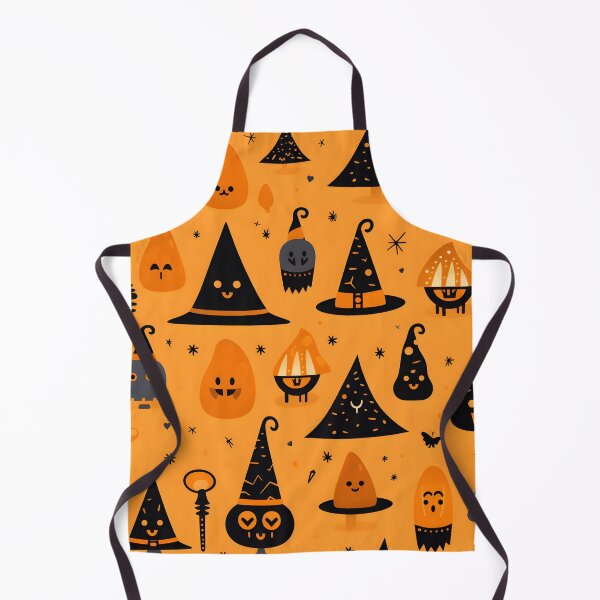 Item preview, Halloween Patterns Seamless, Ghost Spooky, Black, Orange - 04 designed and sold by ANNetz-PK.