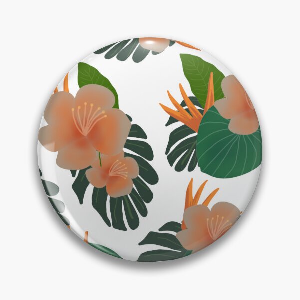 Item preview, Tropical flowers and leaves designed and sold by skysshobu.
