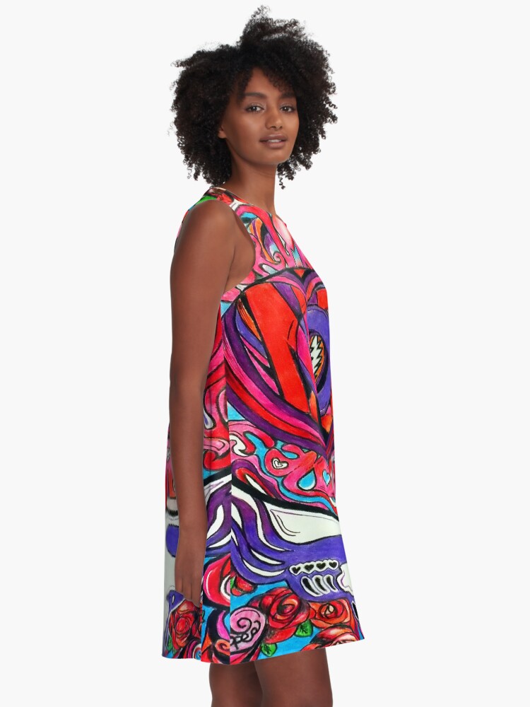 Alternate view of N0T FADE AWAY (~);} A-Line Dress