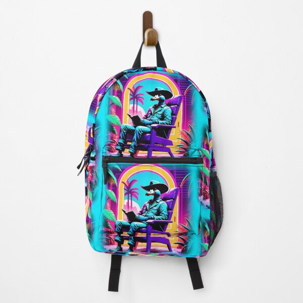 Item preview, Vaporwave duck reading a book designed and sold by slothsandducks.