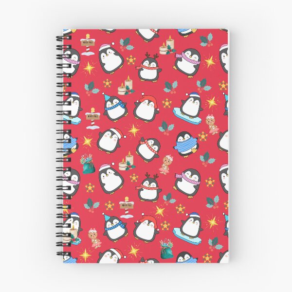 Item preview, Christmas Penguins Pattern designed and sold by Wolfheartart.