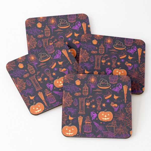 Aperçu de l'œuvre Haunted Infinite Halloween Pattern: Unending All Hallows' Eve Enchantment créée et vendue par The-Library.