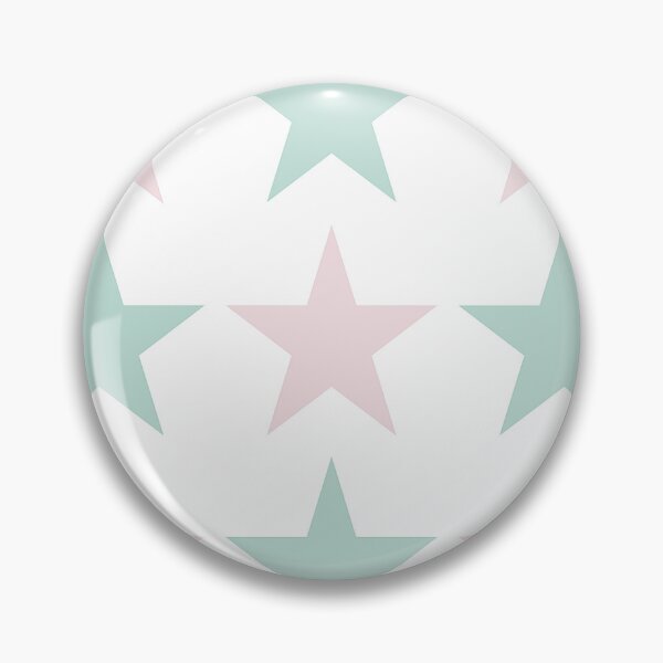 Item preview, Large MINT GREEN, PALE PINK and WHITE STARS  designed and sold by RachelMacht.